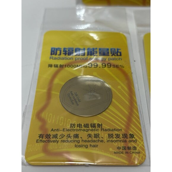3 Radiation Proof Energy Patches Anti-Radiation Stickers EMF Protection Decals - Picture 6 of 6